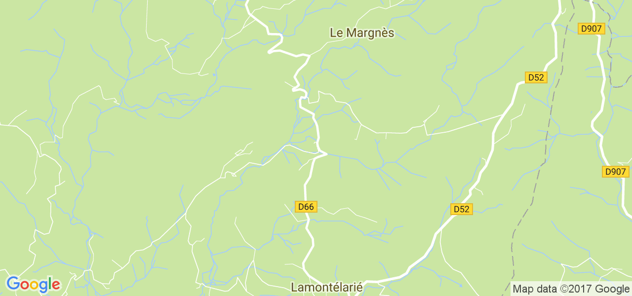 map de la ville de Le Margnès