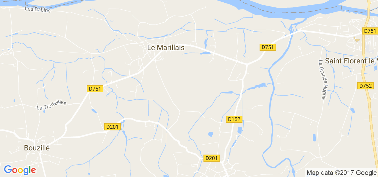 map de la ville de Le Marillais