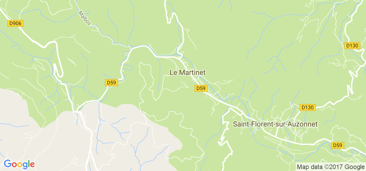 map de la ville de Le Martinet