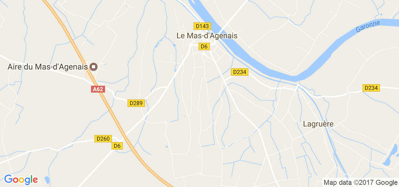 map de la ville de Le Mas-d'Agenais