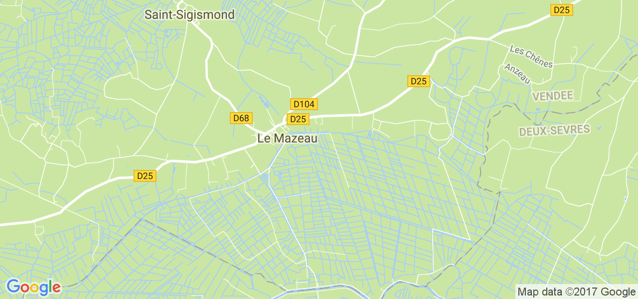 map de la ville de Le Mazeau