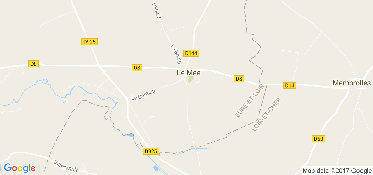 map de la ville de Le Mée