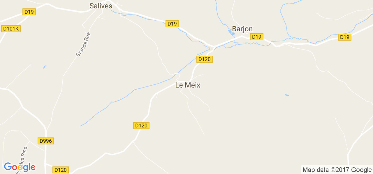 map de la ville de Le Meix