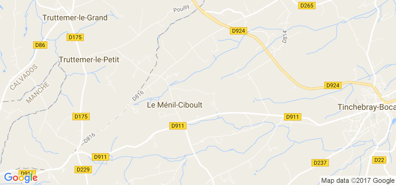 map de la ville de Le Ménil-Ciboult