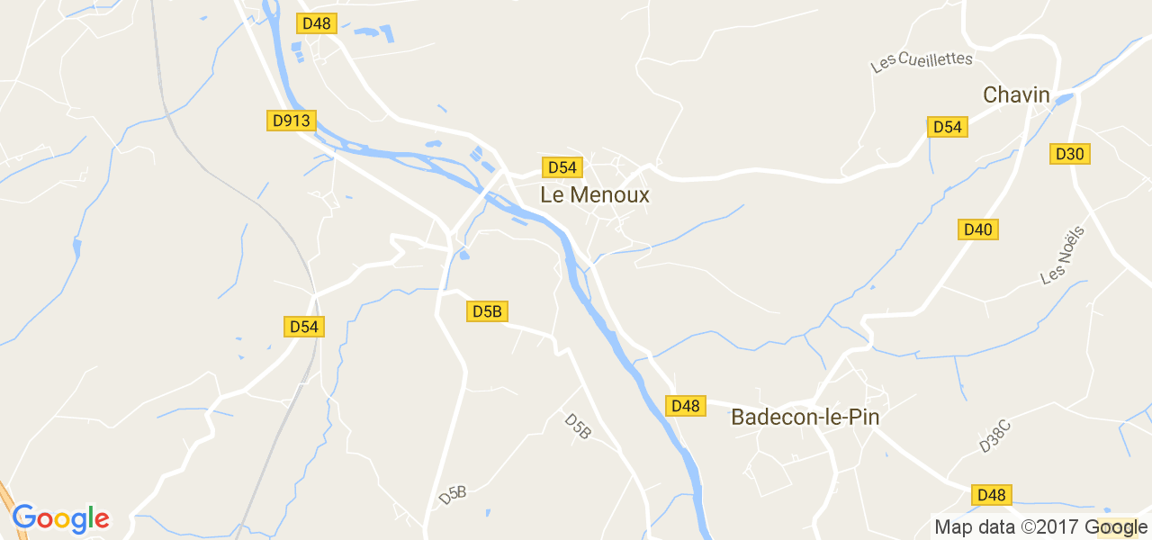 map de la ville de Le Menoux