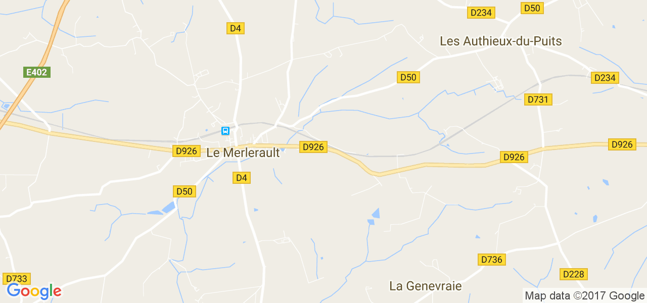 map de la ville de Le Merlerault