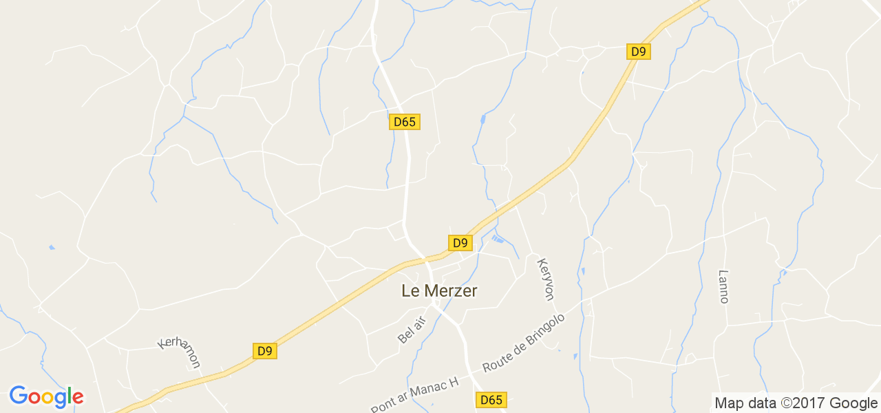 map de la ville de Le Merzer