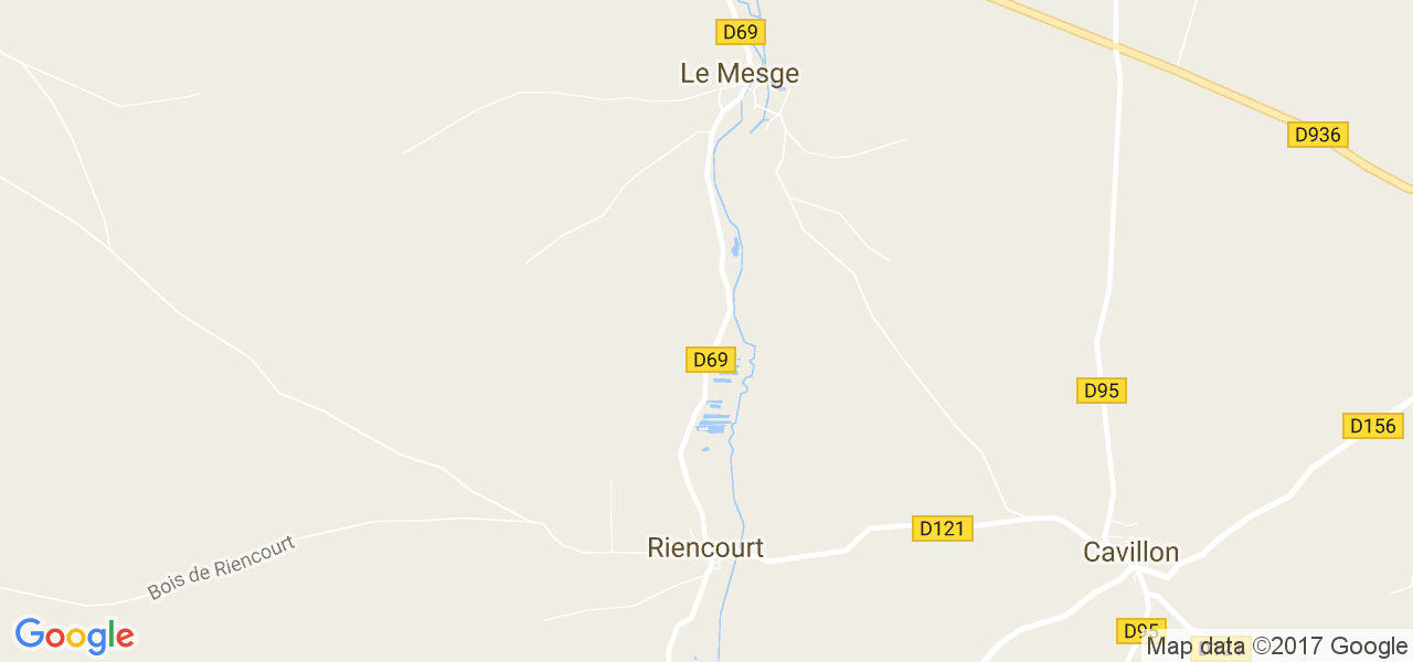 map de la ville de Le Mesge