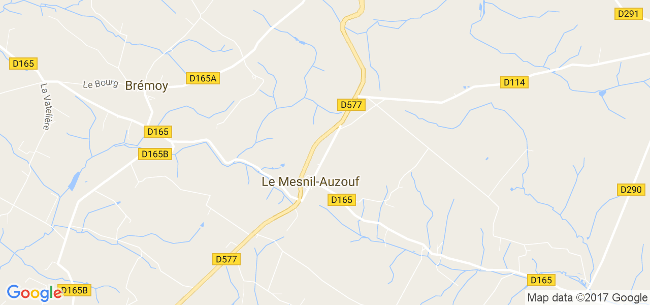 map de la ville de Le Mesnil-Auzouf