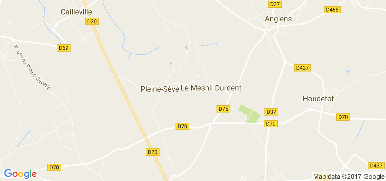 map de la ville de Le Mesnil-Durdent