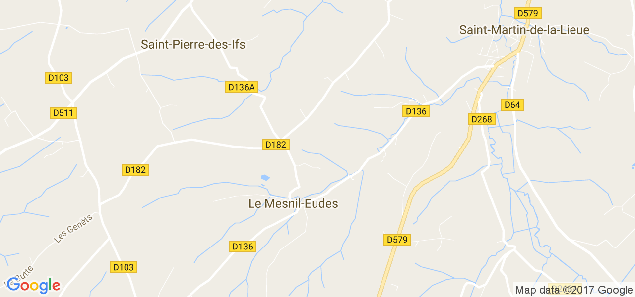 map de la ville de Le Mesnil-Eudes