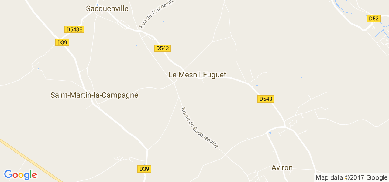 map de la ville de Le Mesnil-Fuguet