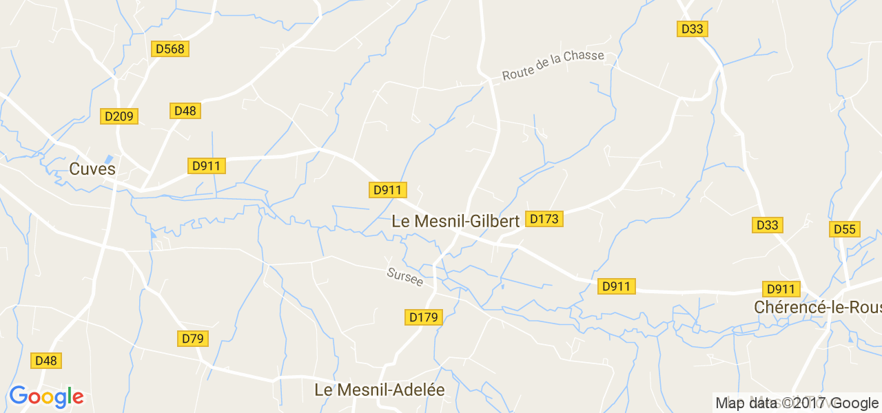 map de la ville de Le Mesnil-Gilbert