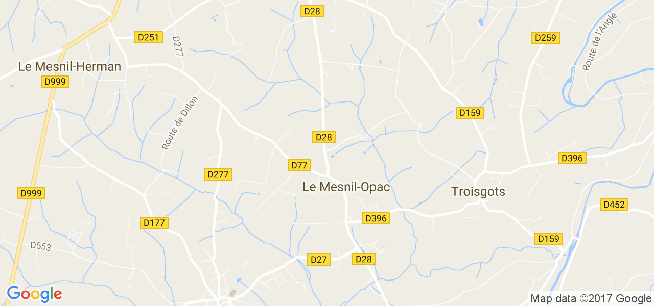 map de la ville de Le Mesnil-Opac