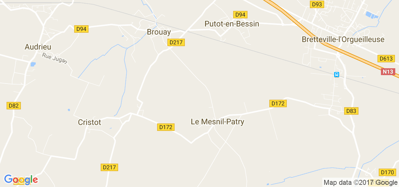 map de la ville de Le Mesnil-Patry