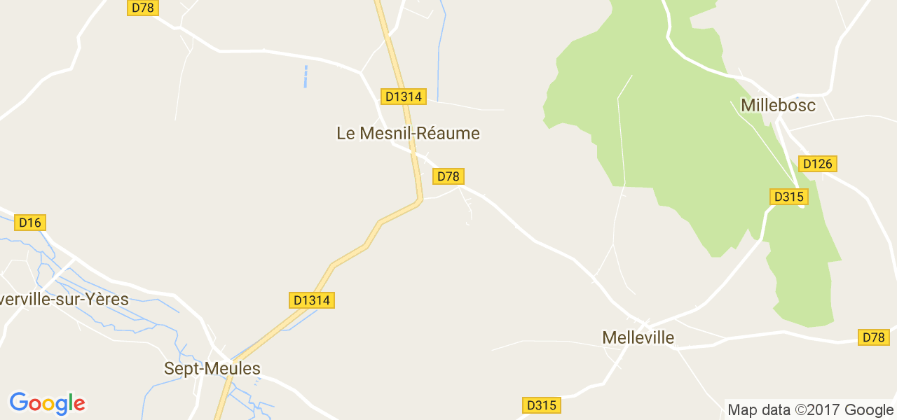 map de la ville de Le Mesnil-Réaume