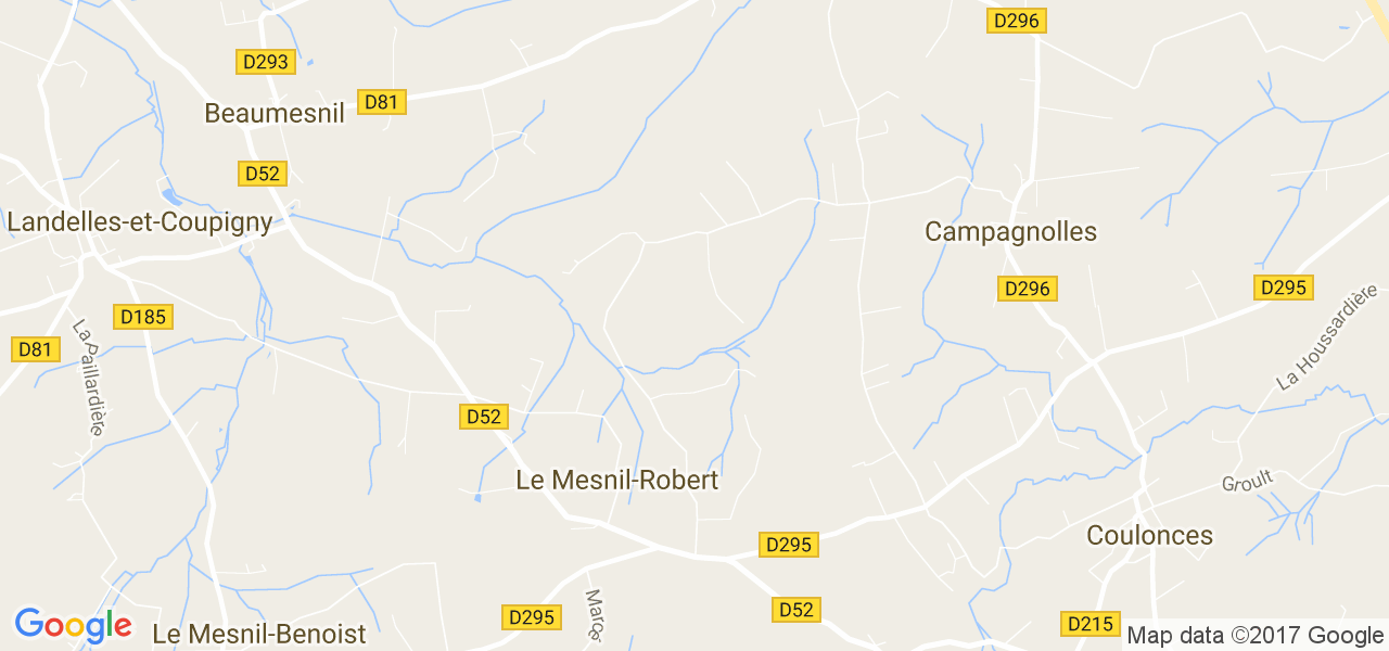 map de la ville de Le Mesnil-Robert