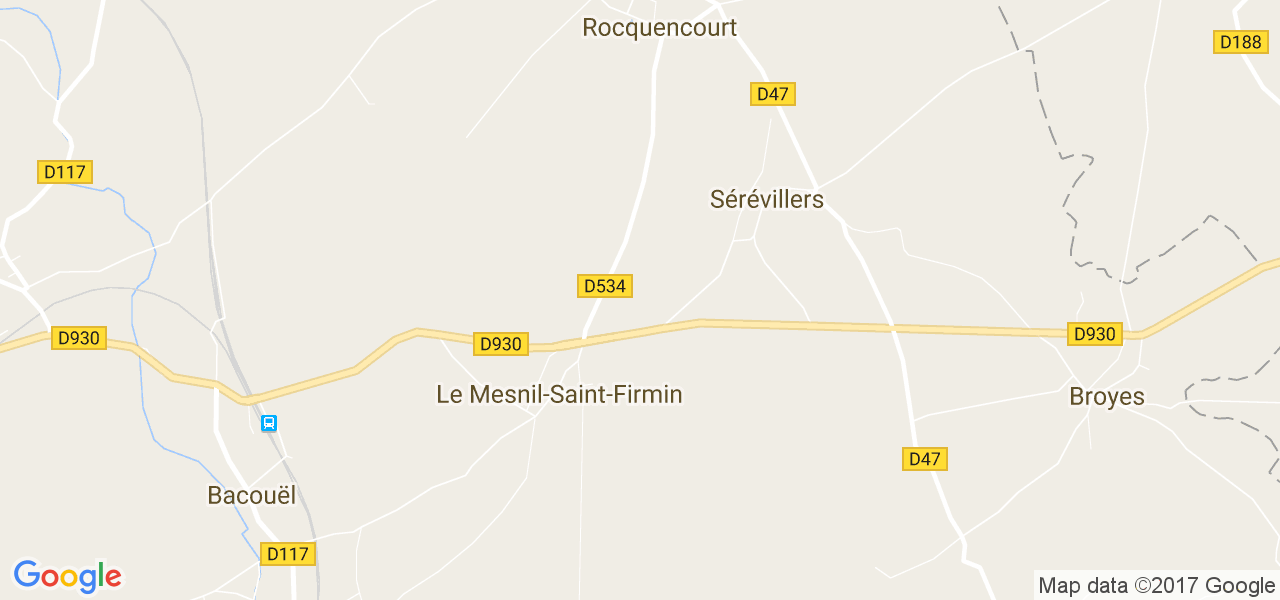 map de la ville de Le Mesnil-Saint-Firmin