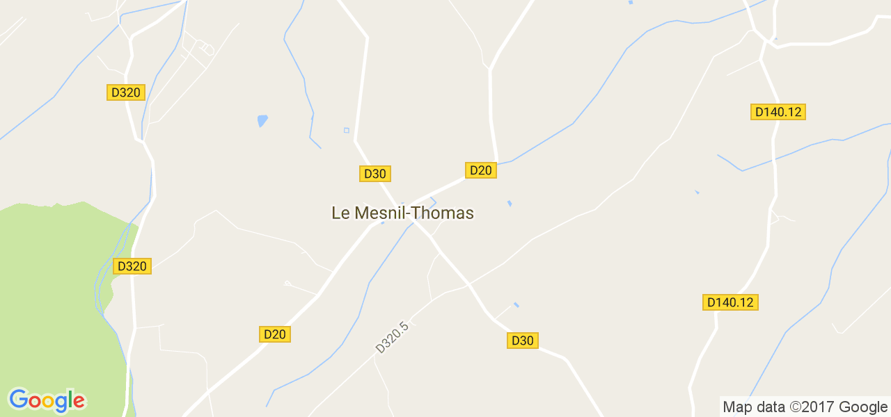 map de la ville de Le Mesnil-Thomas