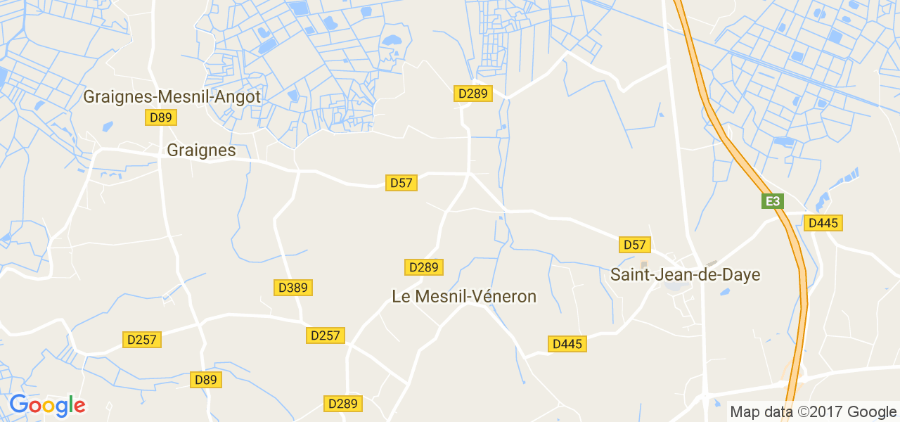 map de la ville de Le Mesnil-Véneron