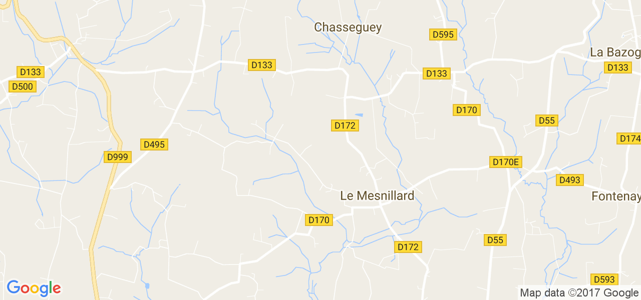 map de la ville de Le Mesnillard