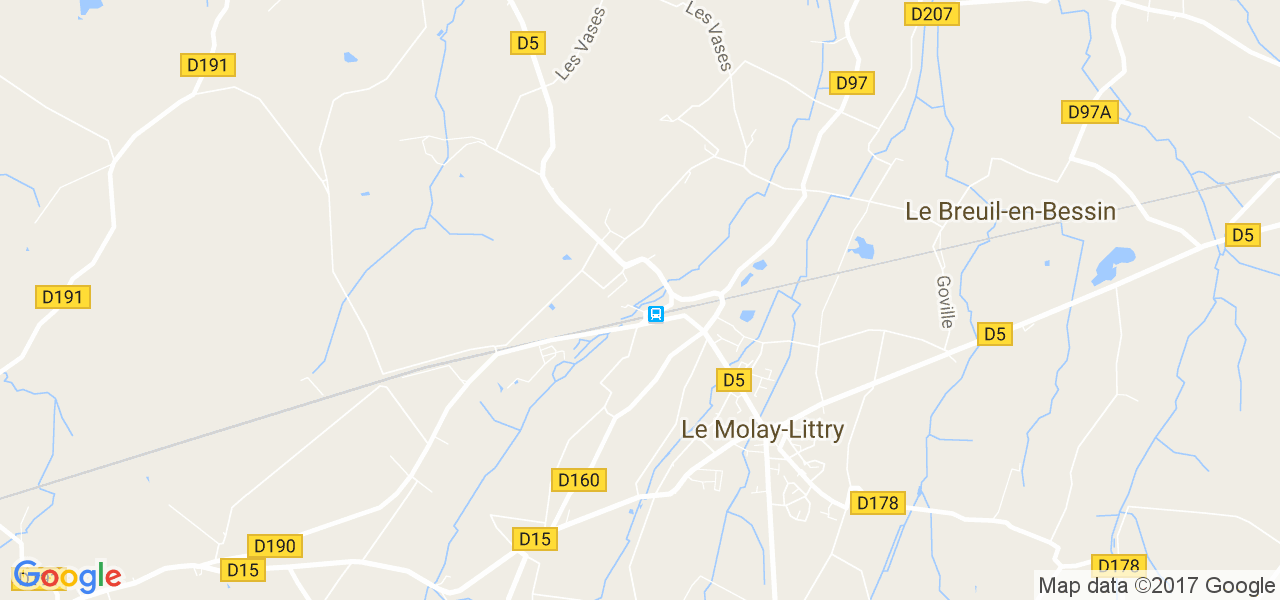 map de la ville de Le Molay-Littry