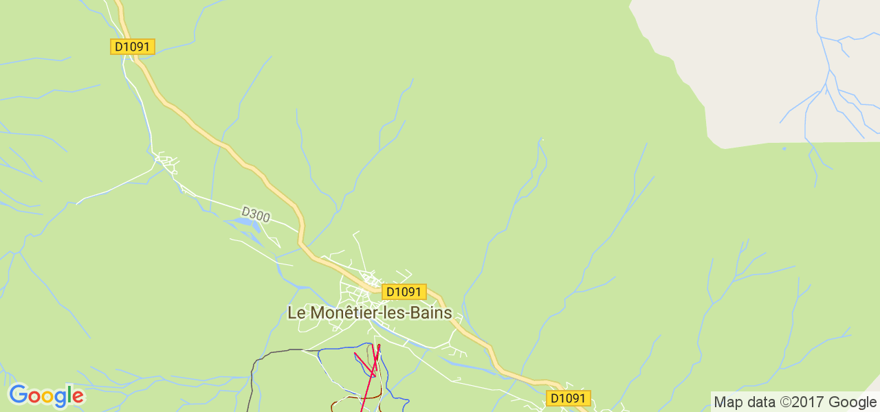 map de la ville de Le Monêtier-les-Bains