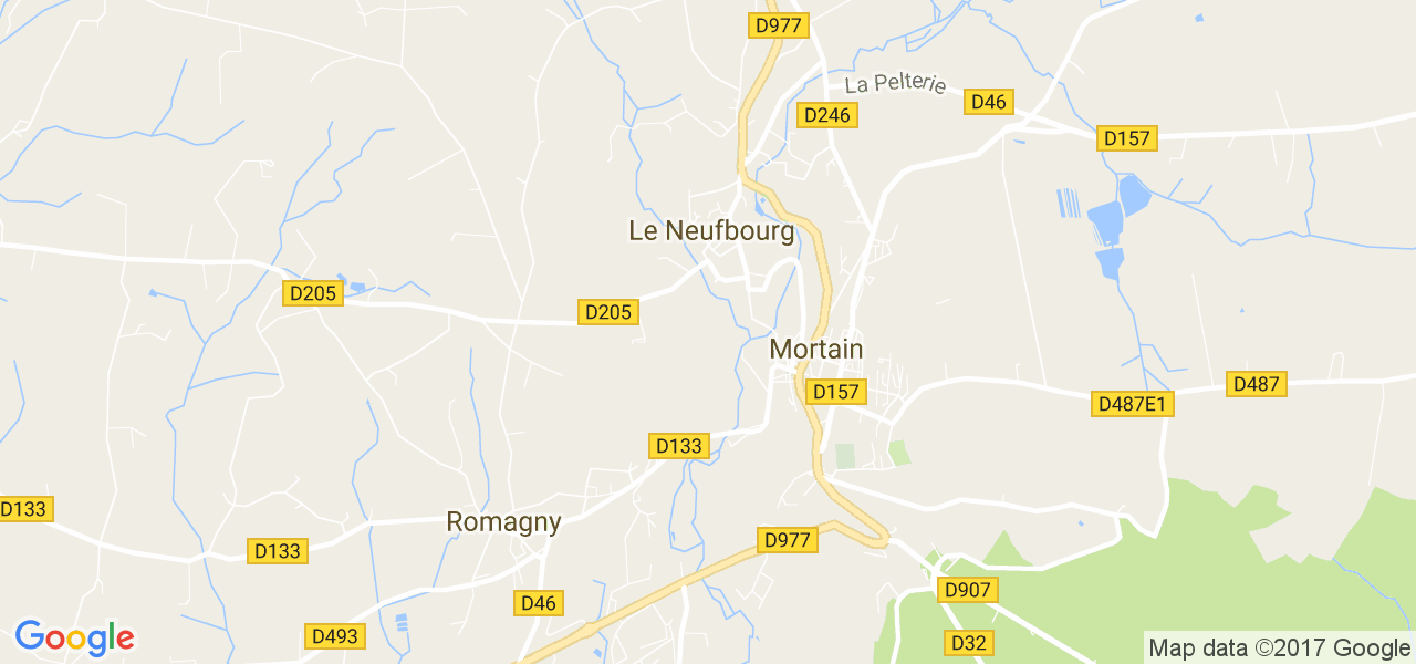 map de la ville de Le Neufbourg