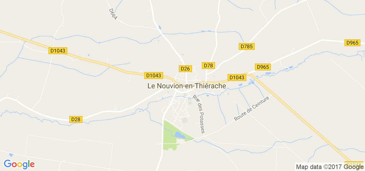 map de la ville de Le Nouvion-en-Thiérache