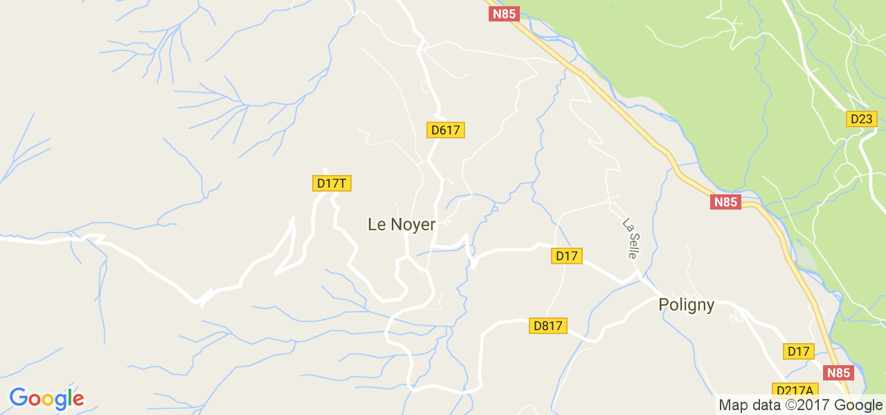 map de la ville de Le Noyer