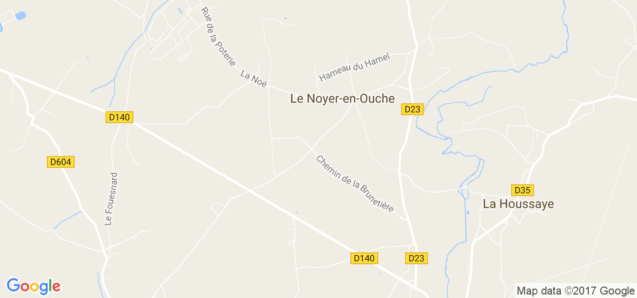 map de la ville de Le Noyer-en-Ouche