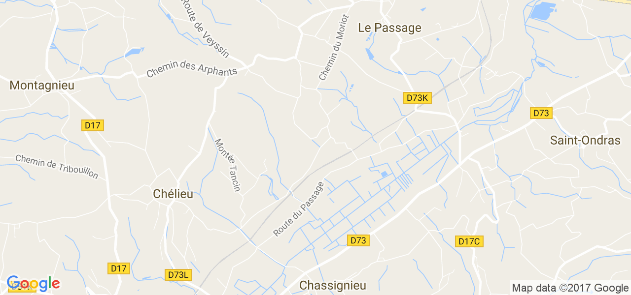 map de la ville de Le Passage