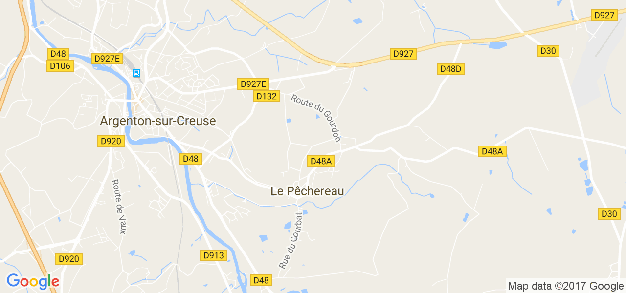 map de la ville de Le Pêchereau