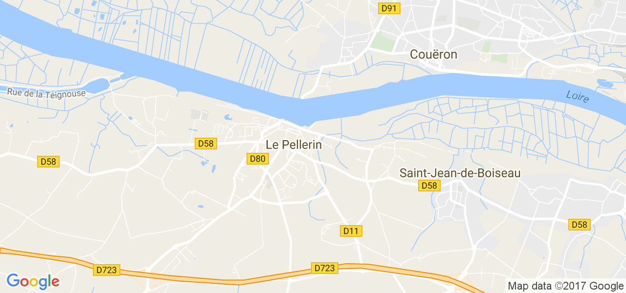 map de la ville de Le Pellerin