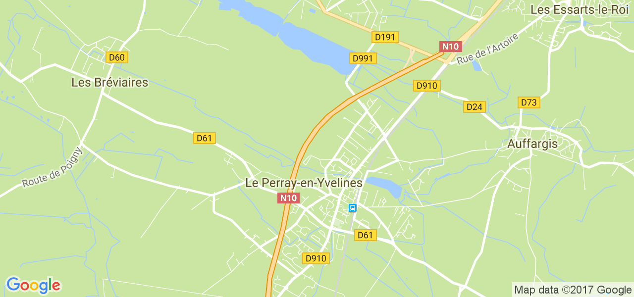 map de la ville de Le Perray-en-Yvelines