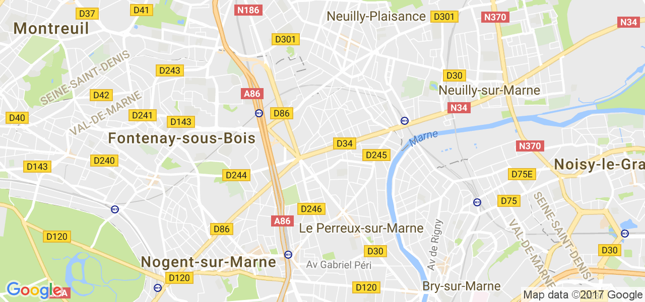 map de la ville de Le Perreux-sur-Marne