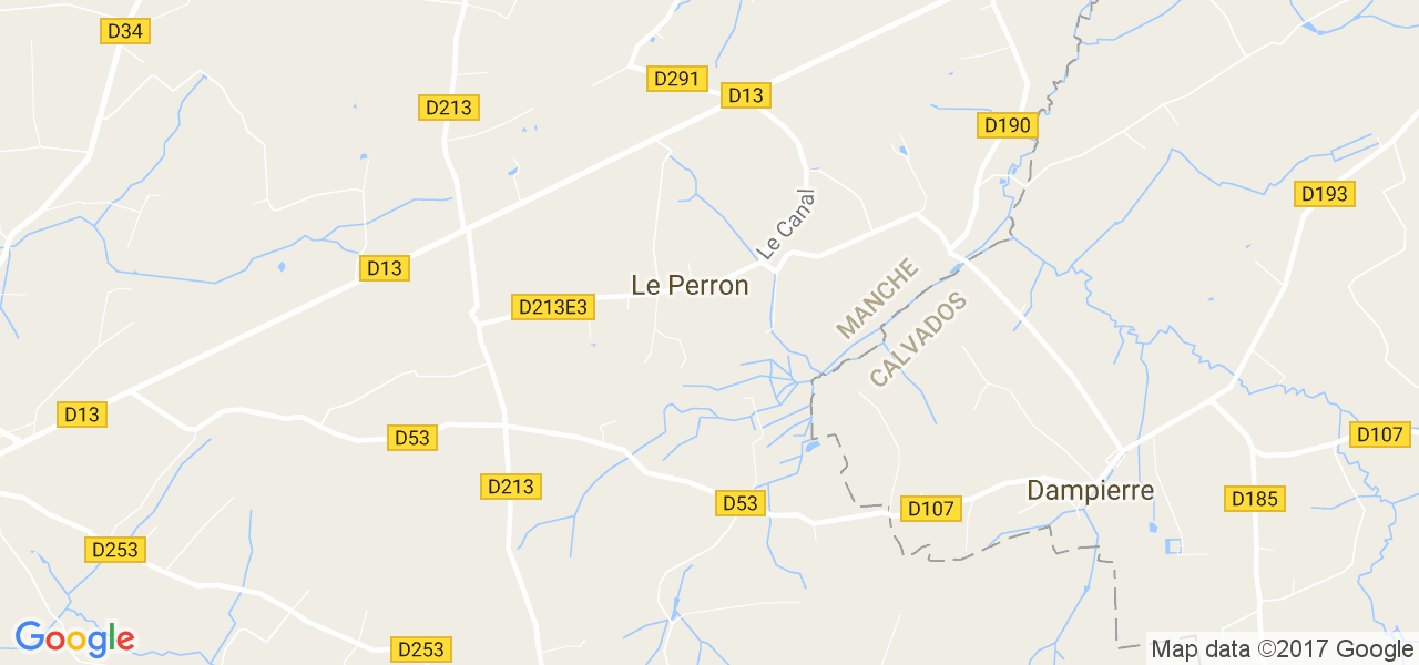 map de la ville de Le Perron