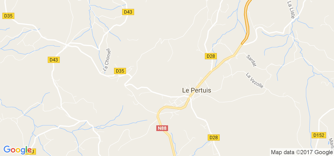 map de la ville de Le Pertuis