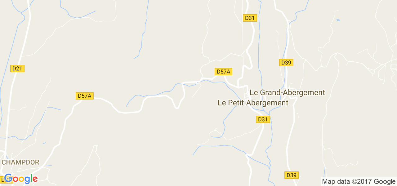 map de la ville de Le Petit-Abergement