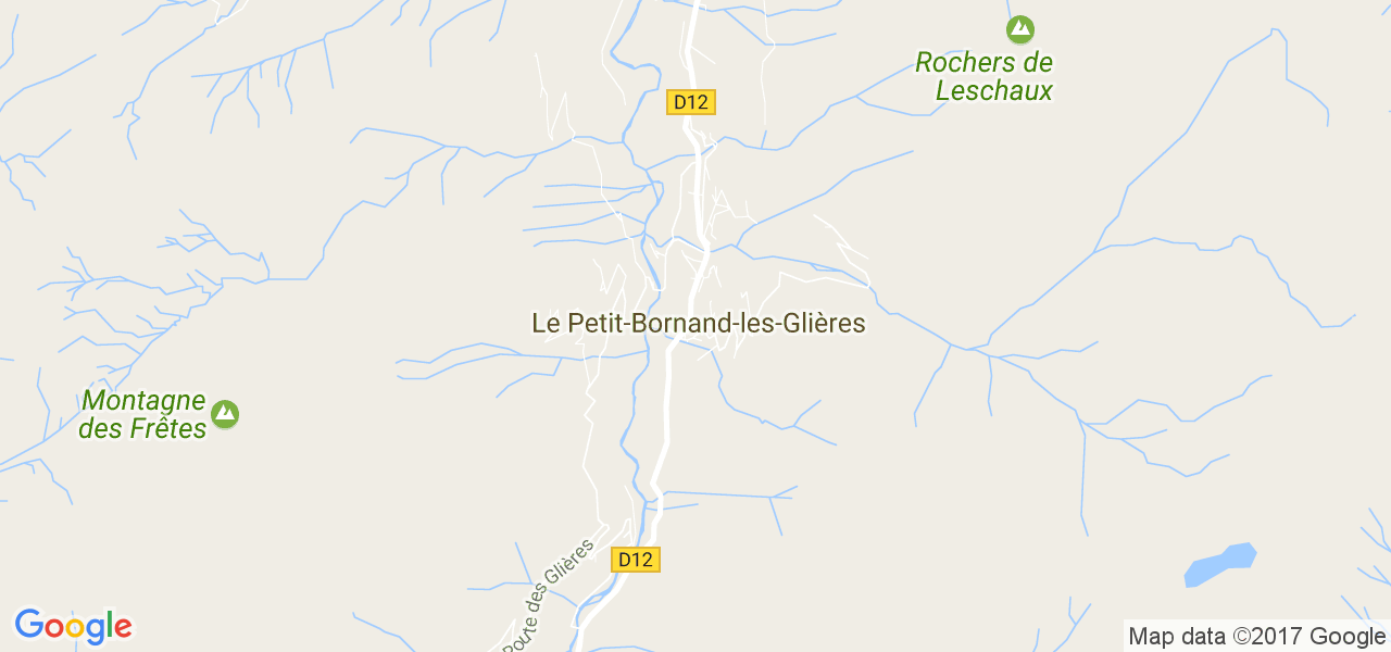 map de la ville de Le Petit-Bornand-les-Glières