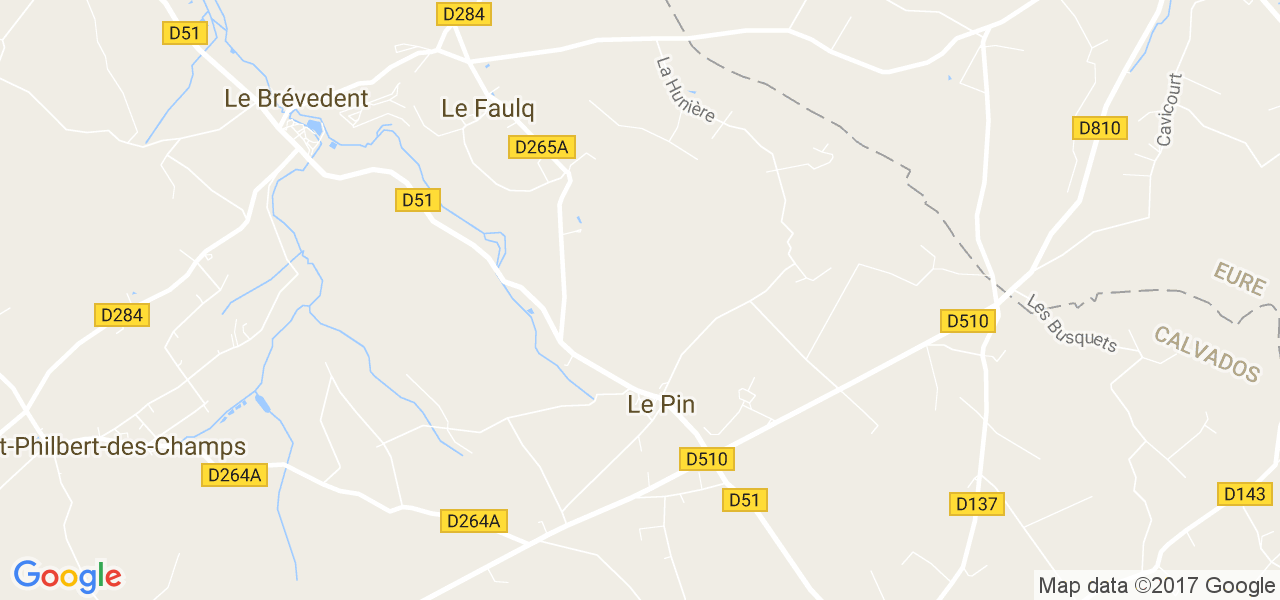 map de la ville de Le Pin