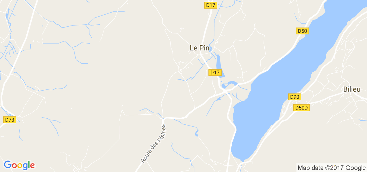 map de la ville de Le Pin