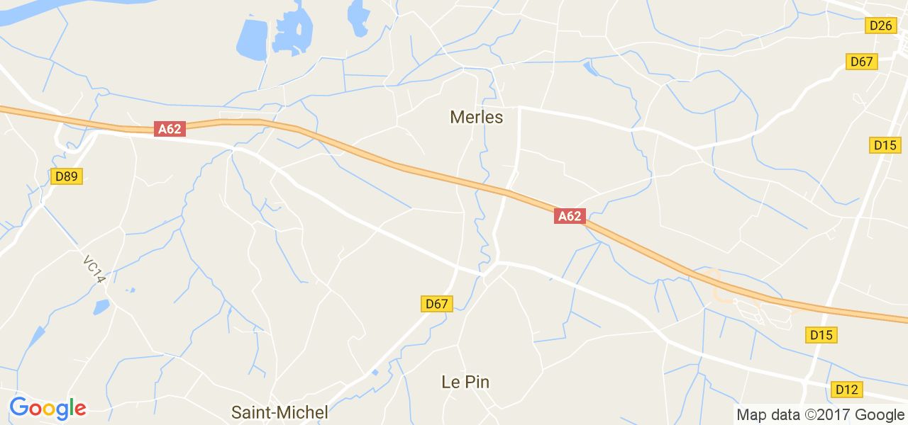 map de la ville de Le Pin