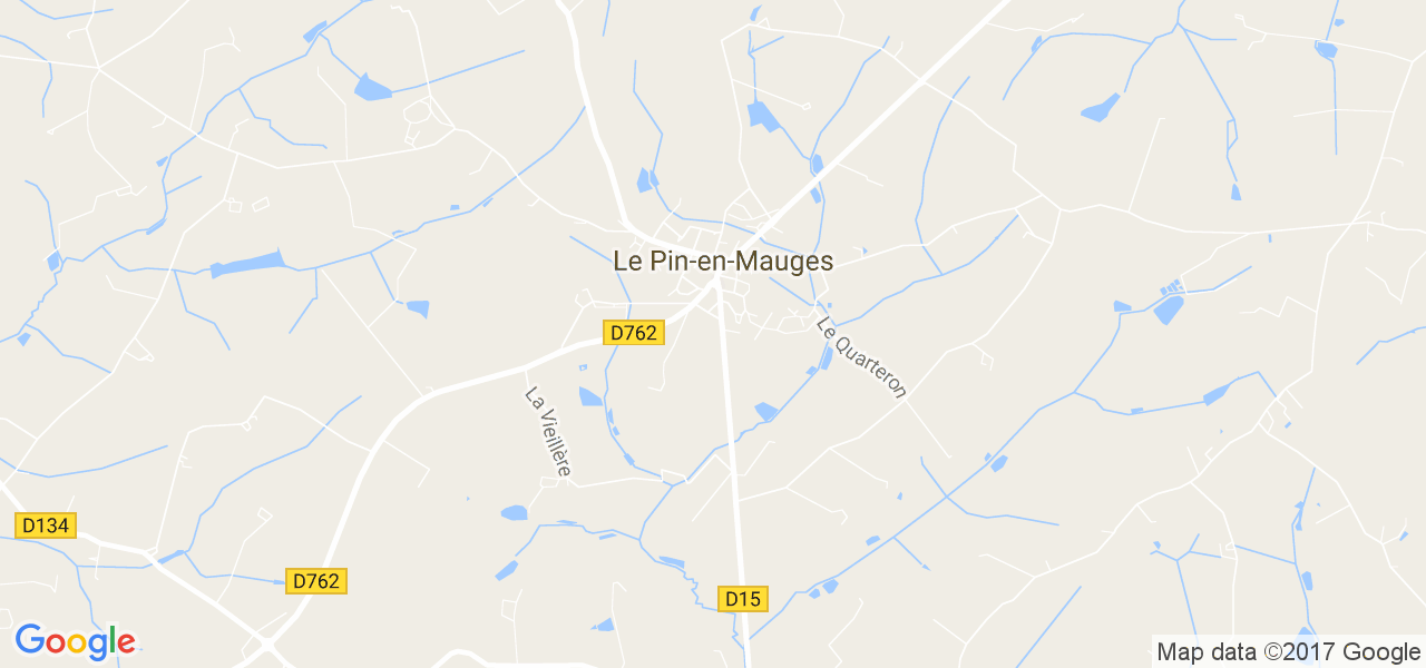 map de la ville de Le Pin-en-Mauges