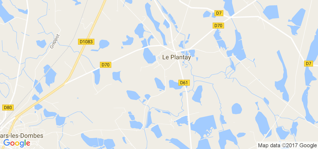 map de la ville de Le Plantay