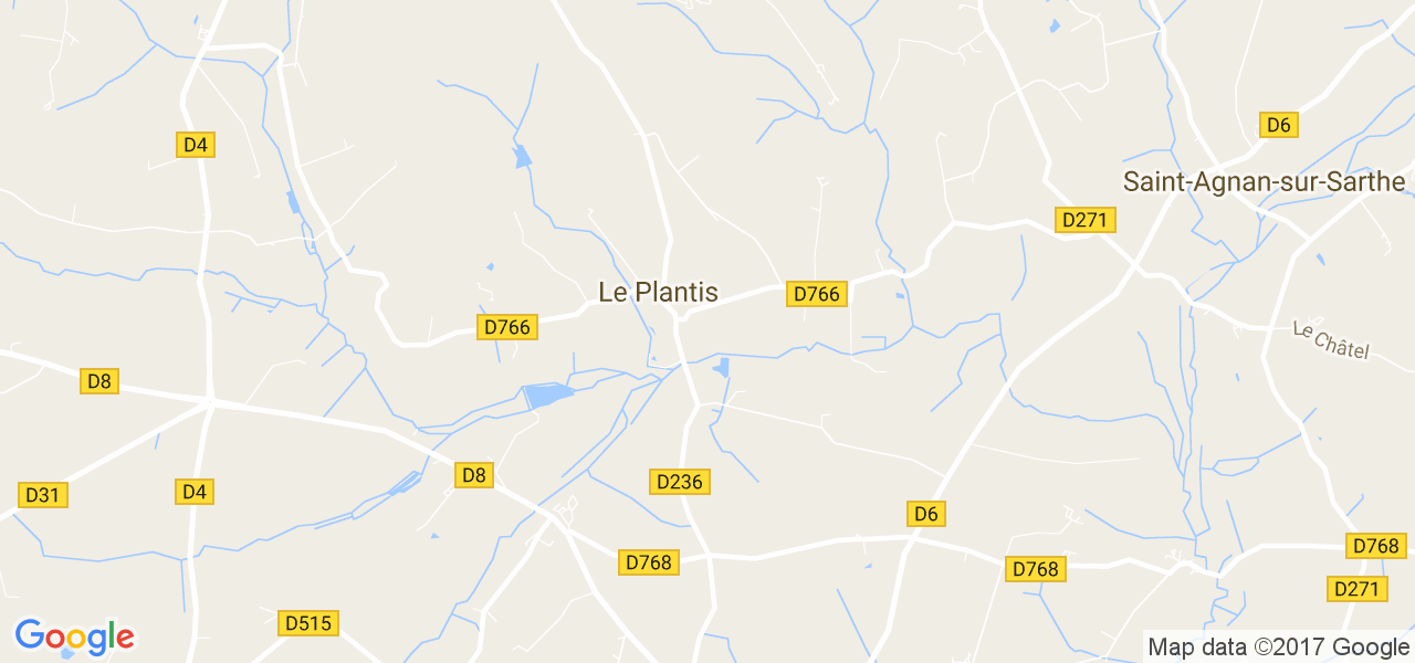 map de la ville de Le Plantis