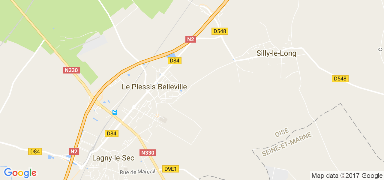 map de la ville de Le Plessis-Belleville
