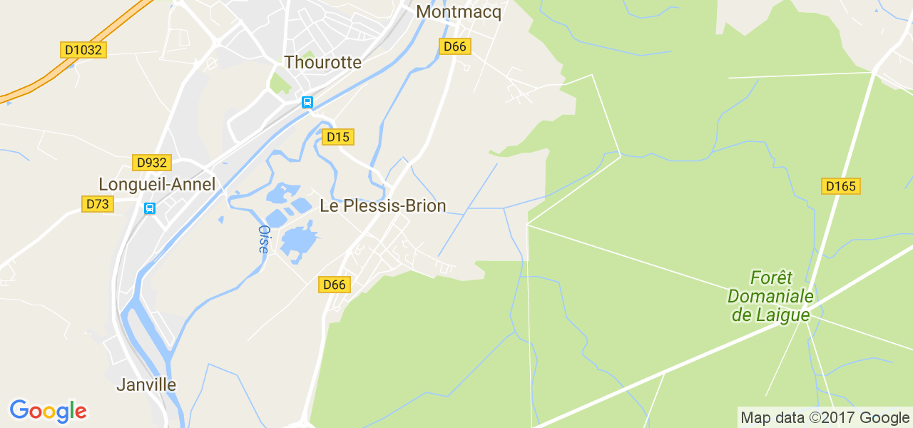 map de la ville de Le Plessis-Brion