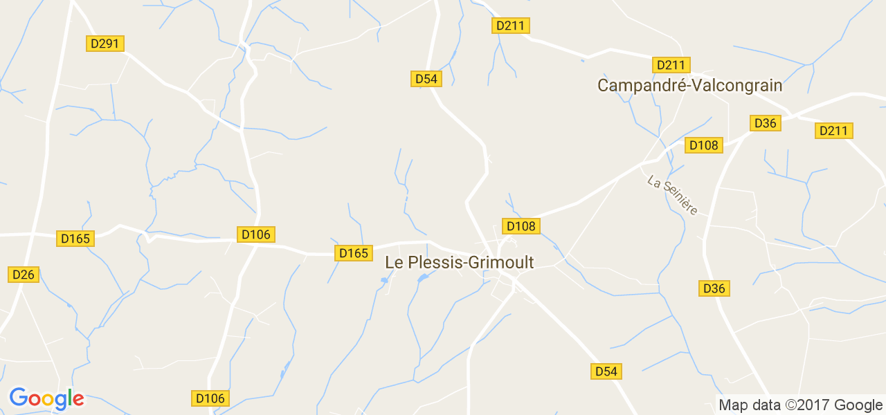 map de la ville de Le Plessis-Grimoult