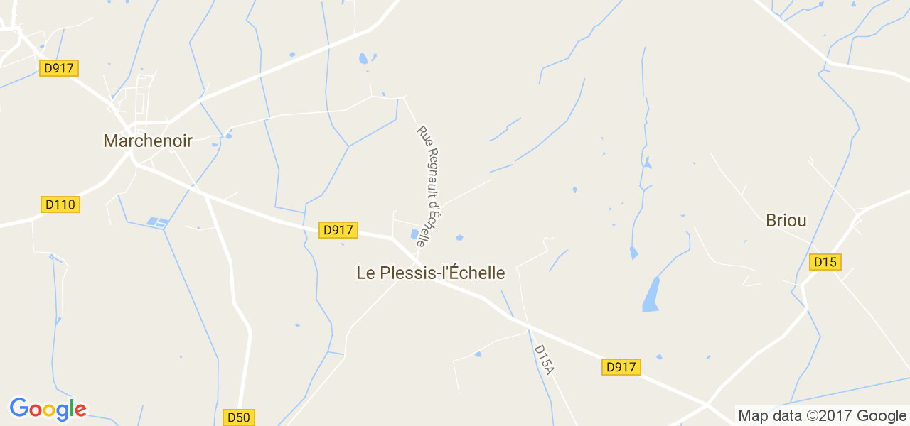 map de la ville de Le Plessis-l'Échelle